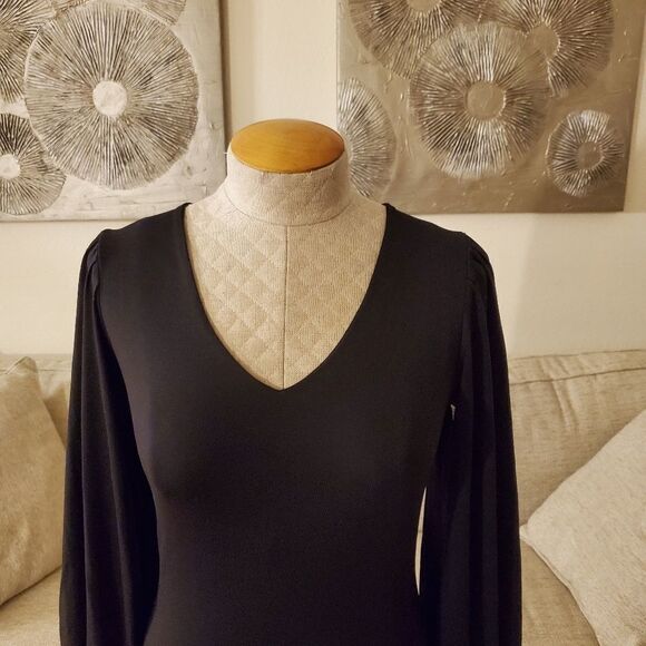 Susana Monaco Long Blouson Sleeve Dress - Picture 3 of 10